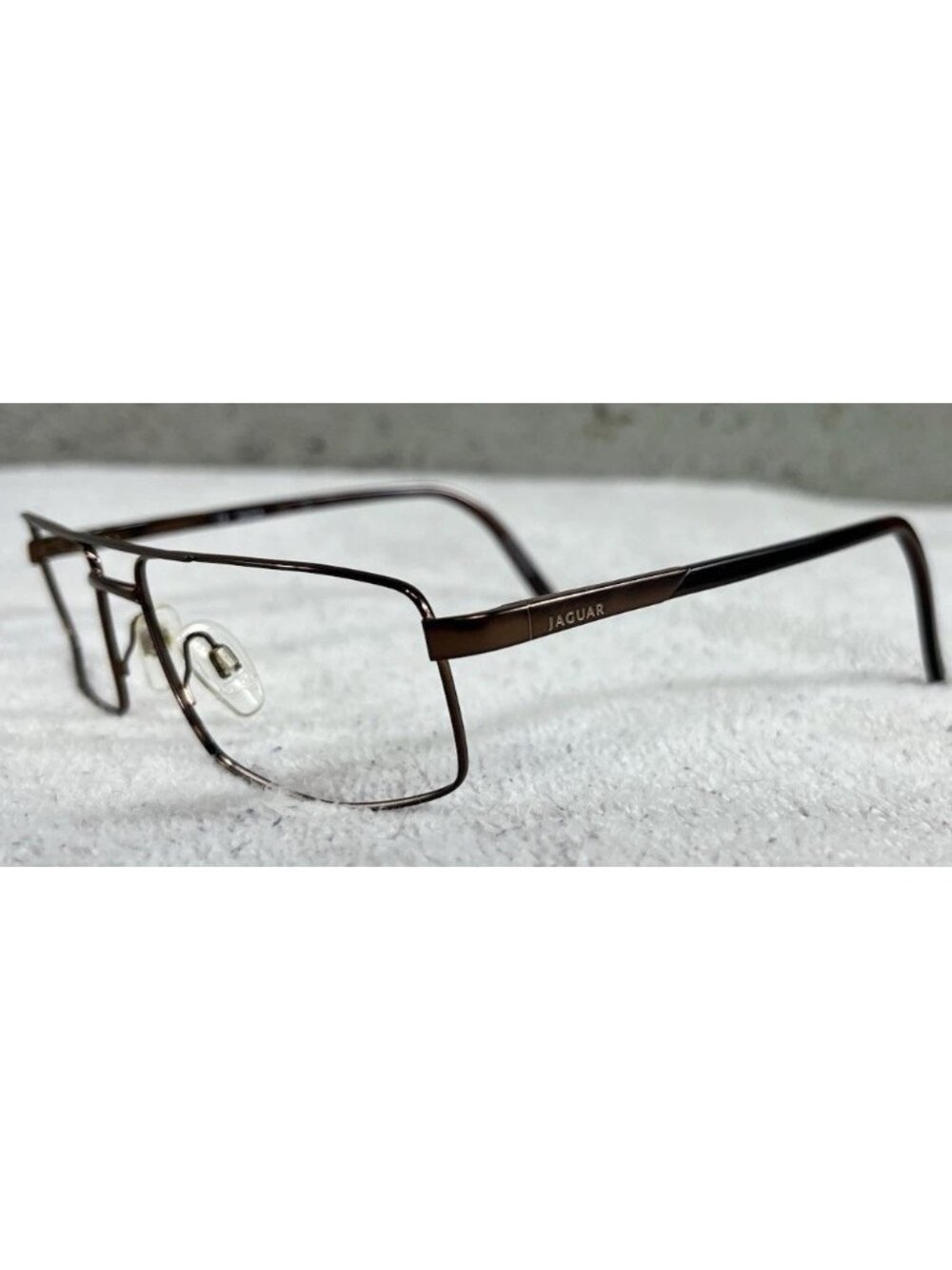 Jaguar 39314-426 Men’s Brown Spring-Hinged Vintage Eyeglasses Frames 59-17-145